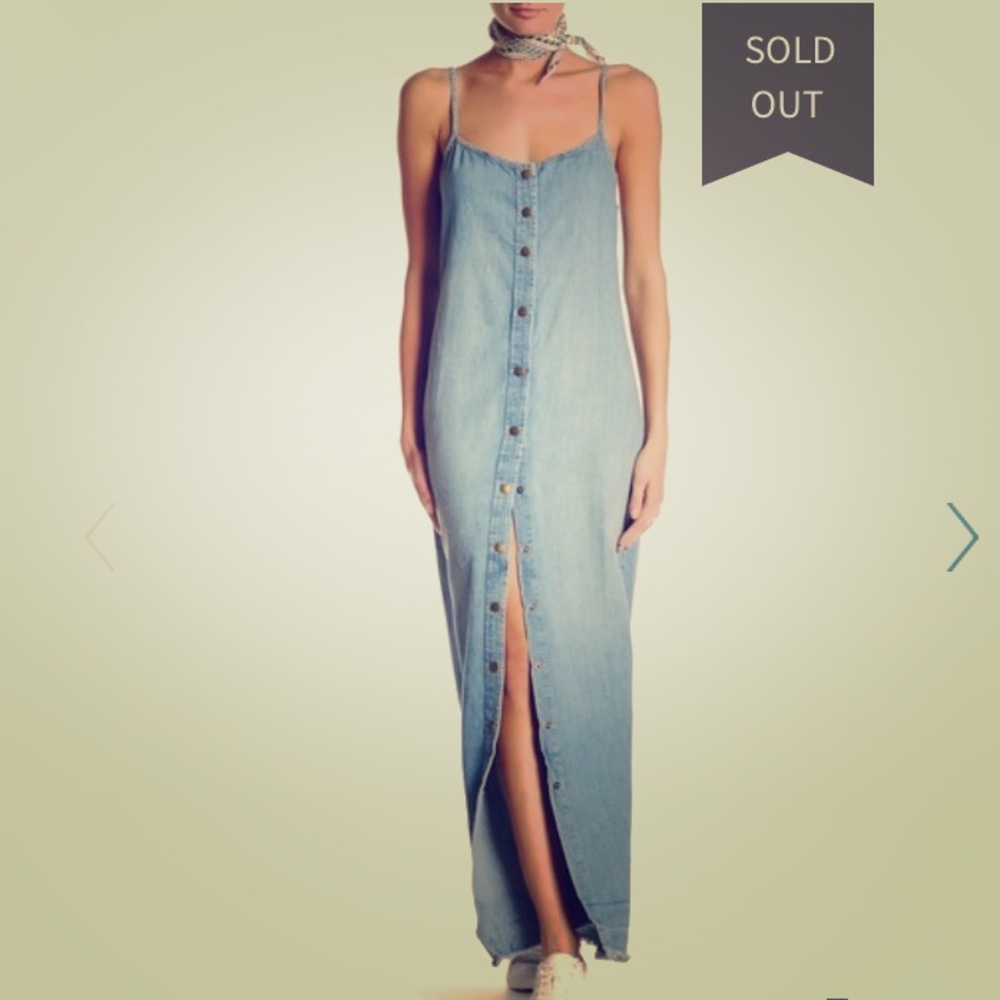 Current/Elliott Denim Maxi Dress